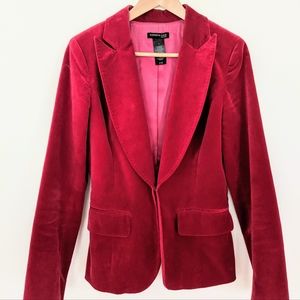 Kenneth Cole Rich Red Velvet Blazer